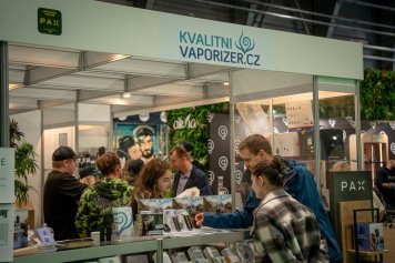 Stánek na Cannafestu 2023